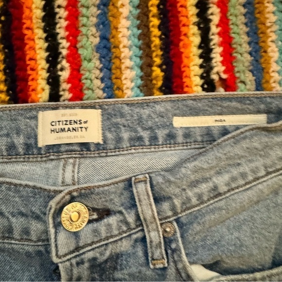 Citizens of Humanity Inga Low Rise Straight Leg Light Wash Lilleth 26 - Picture 5 of 6